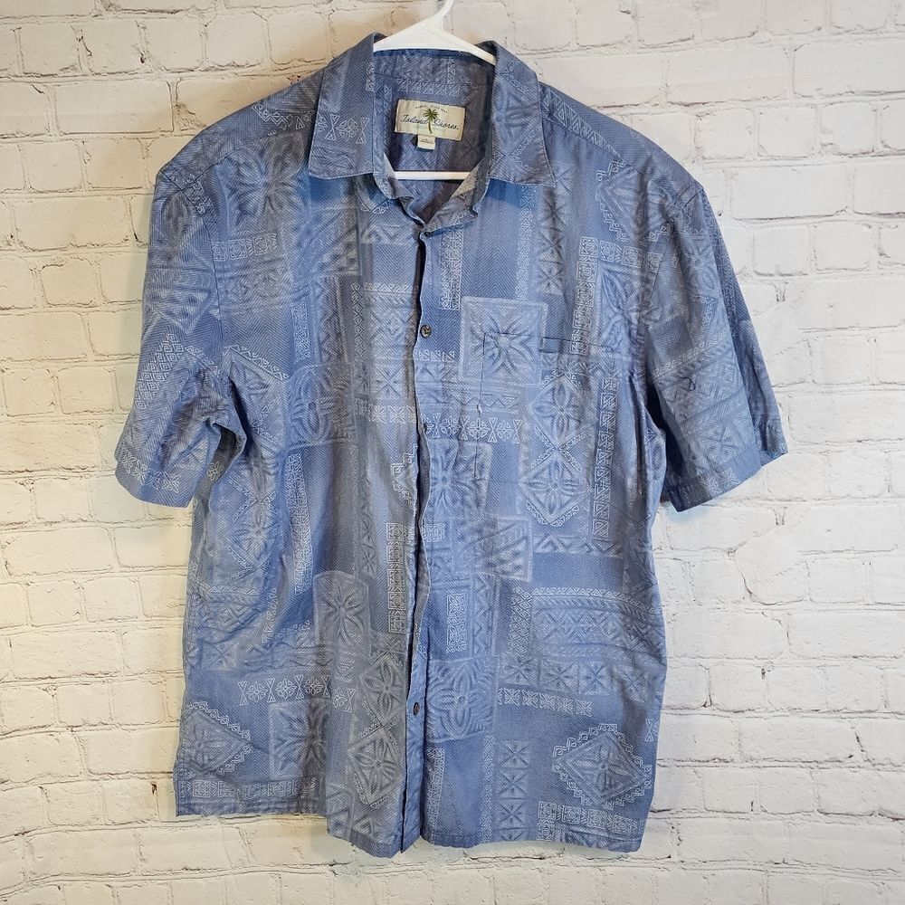 Men's Island Shores button-down shirt, size Large
